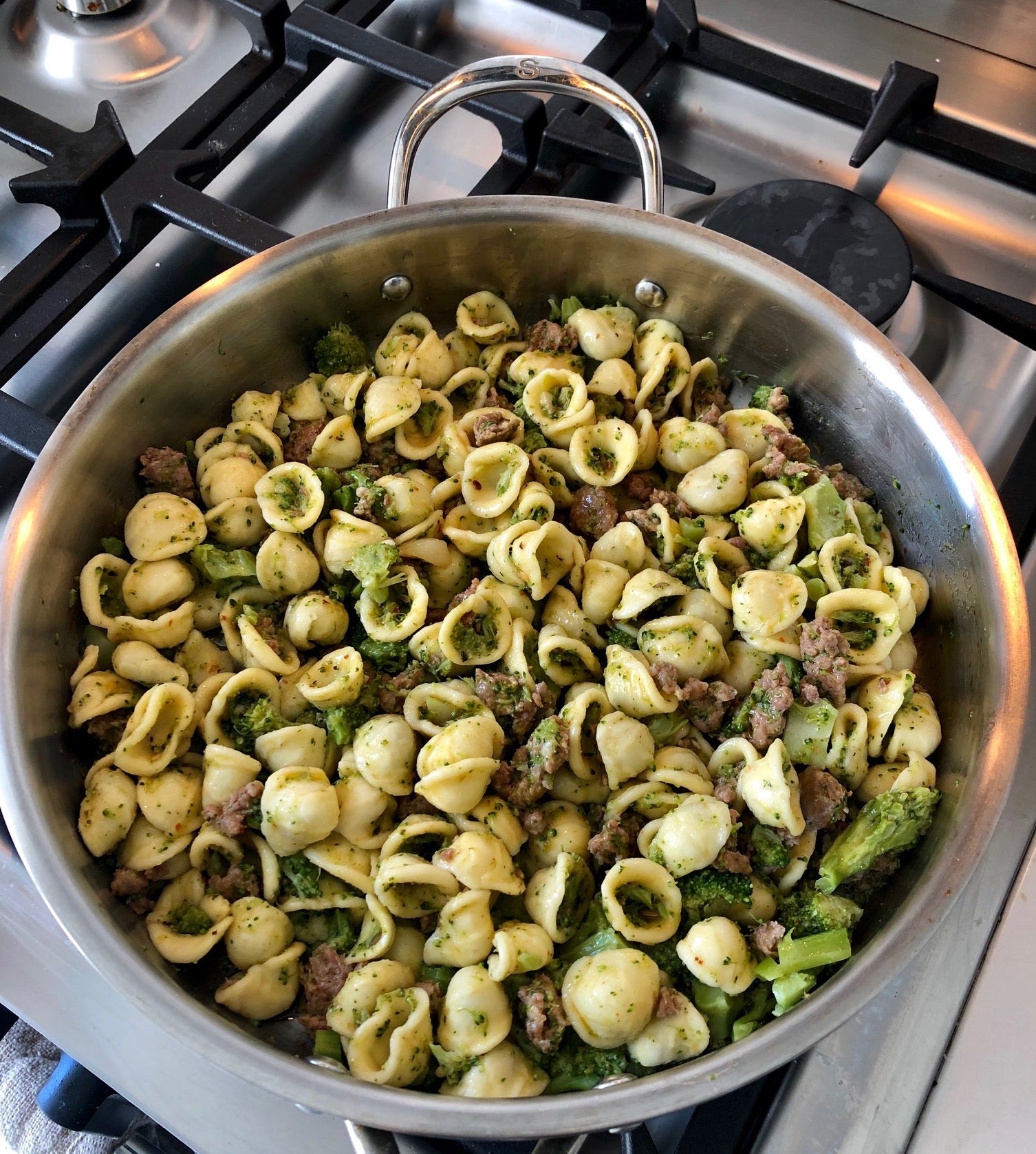 Orecchiette With Sausage and Broccoli