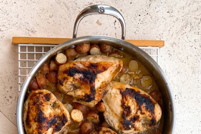 One Pan, Honey Mustard Chicken and Potatoes