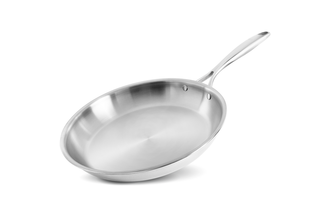 Sauté Pan - 12 or 10 inch Stainless Steel - Made in USA - American Kitchen